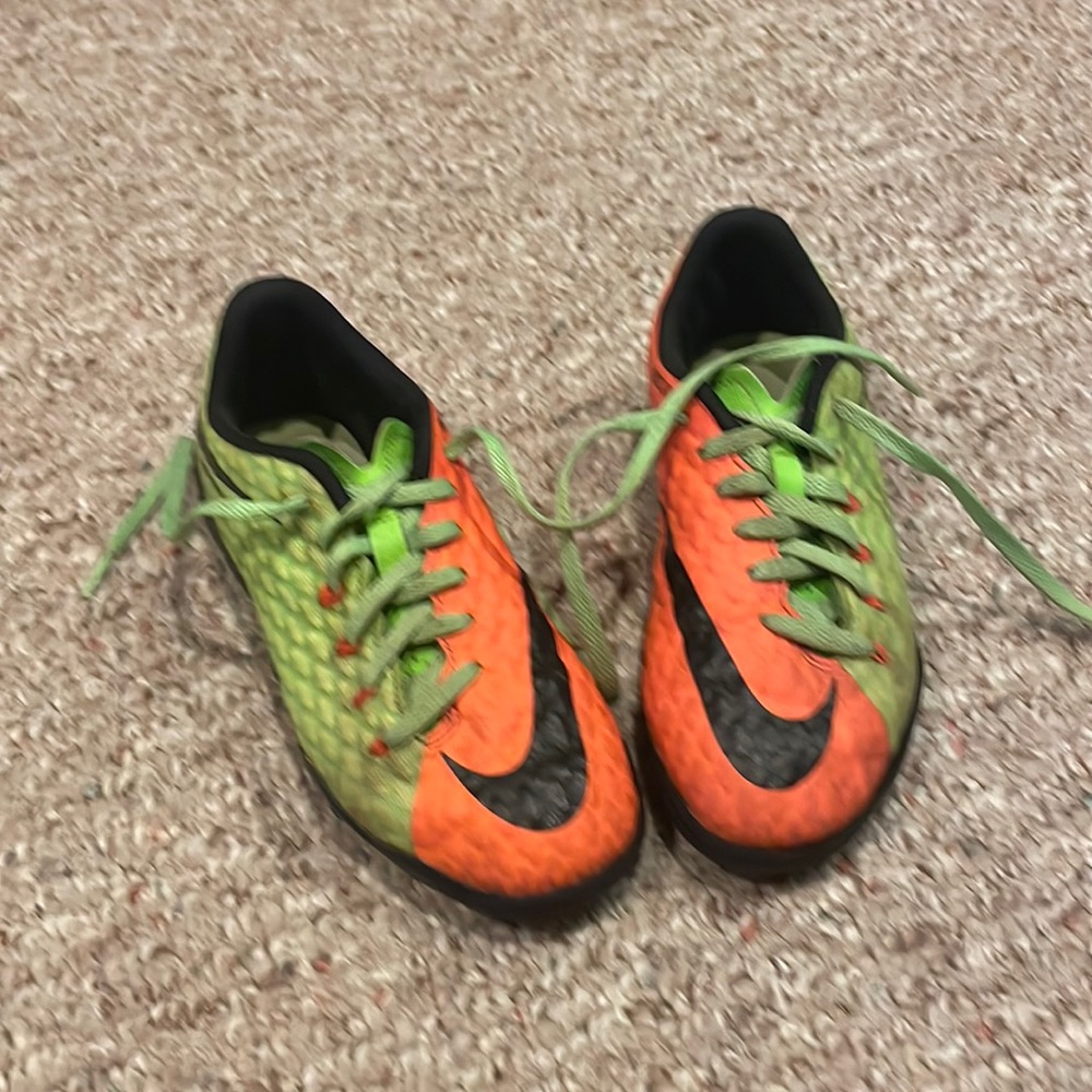 Nike soccer cleats turf.   Worn
